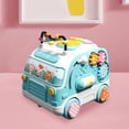 thumbnail image 3 of KLKCMS Musical Bus Gear Linkage Busy Learning Toy for Birthday Gifts Toddler Infant Blue, 3 of 9