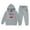 Grey, variant on Wxolcjlv Toddler Girls Outfits Letter Cherry Print Long Sleeve Hoodie And Long Pant Set 2Pc Autumn Winter Thick Comfy Casual Stylish Sets,2 -3 Years