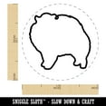 thumbnail image 2 of Pomeranian Dog Outline Rubber Stamp for Scrapbooking Crafting Stamping - Medium 1 Inch, 2 of 7