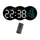 thumbnail image 2 of Reloj de pared digital versátil, para colgar o colocar de pie, con enchufe, pantalla grande, alarma LED. Pantalla de 3 colores, 2 of 9