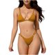 thumbnail image 2 of Trajes de baño para mujer, conjunto de bikini con cordones de color sólido, informal y a la moda para mujer, trajes de baño para mujer, trajes de baño para mujer, trajes de baño de moda playera para m, 2 of 7
