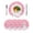 Pink, variant on 15 Inch Round Placemats Set of 4, Pink Snowman Christmas Non Slip Heat Insulation PP Table Mats, Xmas Balls Snowflake Washable Place Mats for Kitchen Dining Party Table Decor