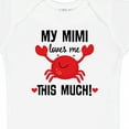 thumbnail image 4 of Inktastic Mimi Loves Me Grandson Boys or Girls Baby Bodysuit, 4 of 5