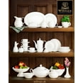 thumbnail image 4 of Wilmax White Porcelain Set Of Square Dishes (3.5" X 3.5" / Set Of 12) | Dishwasher Safe, Easy To Clean | Fine, English Porcelain | Wl-992676/A, 4 of 5