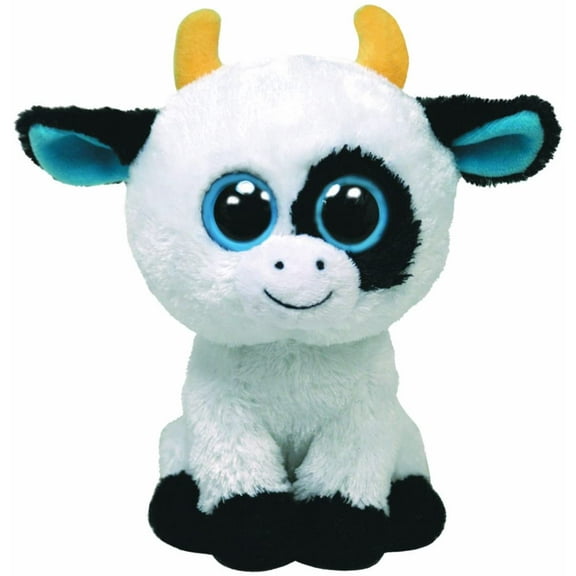 TY Beanie Boos -DAISY the Cow (Solid Eyes) 6" Plush (NO TY HANG TAG)