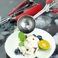 thumbnail image 4 of 3cm Ice Cream Scoop Cookie Mash Potato Kitchen Tool-Red, 4 of 6