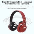 thumbnail image 4 of Wireless Over Ear Headphones Bluetooth Bluetooth Headphones Over Ear Foldable Wireless and Wired Stereo Headset for Cell Phone PC Soft Earmuffs Light Weight for Prolonged Wearing, 4 of 7