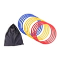 thumbnail image 2 of jinwen 12 Pieces Agility Rings Sports Speed Rings for Outdoor Activity Games Soccer 40cm, 2 of 9