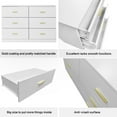 thumbnail image 5 of 6-Drawer Dresser for Bedroom,Modern Ample Storage Wide Chest of Drawers for Living Room,Hallway,White, 5 of 7