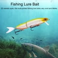thumbnail image 3 of Ettsollp Fishing Lure Bait Bionic Hard Bait with Double Hooks 3d Fisheye Simulation Fishing Lures 2-jointed Swimbait Slow Sinking Lure Bait for Freshwater, 3 of 8