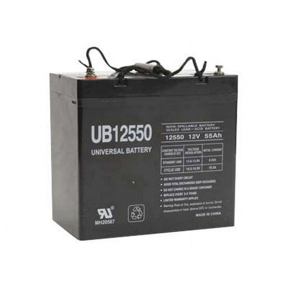 UB12550 (Group 22NF) 12V 55AH SLA Battery INTERNAL THREAD TERMINAL