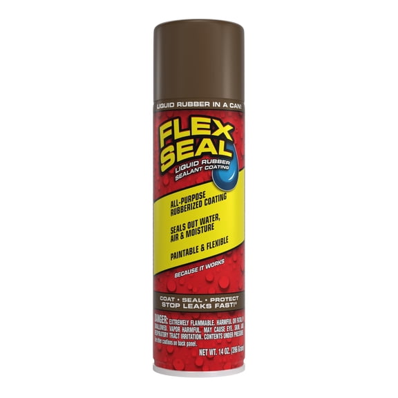 Flex Seal Brown Rubber Spray Sealant, 14 oz