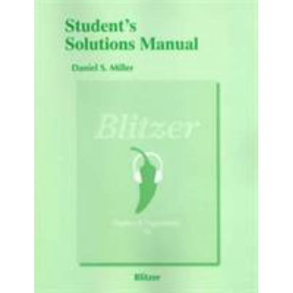 Pre-Owned Student's Solutions Manual for Algebra and Trigonometry (Paperback) 0321837363 9780321837363