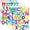 Cartoon,multicolor, variant on 840 count 16 Sheets Letter Stickers 2 Inch Large Alphabet Sticker Vinyl Self Adhesive Number Sticker Suitable for Indoor Outdoor Mailbox Poster Crafts (Blackbody,Black)