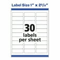 thumbnail image 4 of Avery18160 Easy Peel Address Labels, 1 x 2-5/8 Inches, White (Pack of 10), 4 of 8