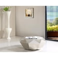 thumbnail image 3 of Maklaine Modern Metal 15.5''H x 39''W x 39''D Diamond Shaped Steel Coffee Table, 3 of 7
