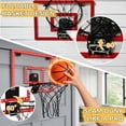thumbnail image 5 of GARITIN Indoor Basketball Hoop for Kids, Over The Door Basketball Hoop Set with LED Lights, Scoreboard, 1 Balls & Sound Effects, LED Basketball Hoops for Teens Adults Boys Toys, 5 of 7