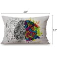 thumbnail image 2 of Brain Science Pillow Covers 12" x 20" Lumbar Pillow Covers Home Decorative Cotton Linen Cushion Case for Sofa Couch Housewarming Family Room Décor, 2 of 6