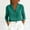 Blue-A, variant on CaComMARK PI Women's Casual Cotton Linen Button Up V Neck Lapel Shirt Spring Summer Long Sleeve Loose Tunic office Work Blouse Tops Green-A