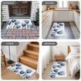 thumbnail image 5 of Blue Spring Floral Door Mat Indoor Outdoor, Tulip Blooming Summer Botanical Non Slip Welcome Mat with Rubber Backing, Absorbent Fabric Front Door Mats Entryway Rug for Home Patio Entrance 16"x24", 5 of 8