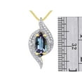 thumbnail image 3 of RYLOS Necklace Yellow Gold 14K Designer Necklace Marquise Gemstone &  Diamonds Pendant 18" Chain 10X5MM Alexandrite June Birthstone Womens Jewelry Gold Necklace, 3 of 6