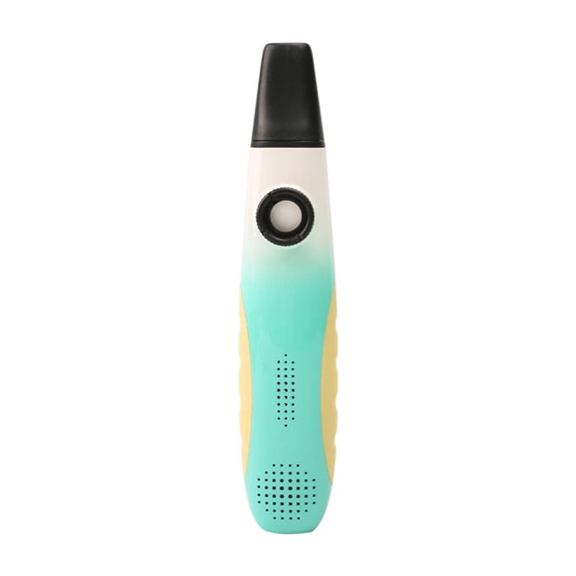 Flauta Kazoo de doble agujero con cuello colgante de encaje portátil ligero profesional blanco verde