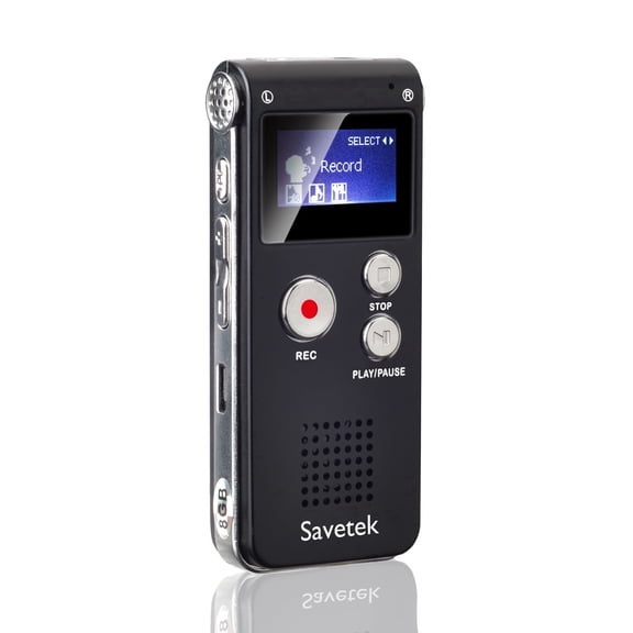 EVP Ghost Hunting Recorder with Voice Activation - 8GB Portable Mini Digital Audio Recorder for Lectures & Meetings Password 1536kbps