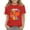 Red, variant on KAUOD Kids Cute 100 Days Of School Baseball 100th Day Of School T-Shirt Little Girls Funny Graphic Tees Sport Shirt