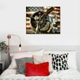 thumbnail image 5 of COMIO  Vintage American Flag Wall Art - Rustic Flag of USA with Airplane Engine Pictures Wall Decor Retro Aircraft Propeller Canvas Print Artwork for Living Room Bedroom Office Home Decor, 5 of 5