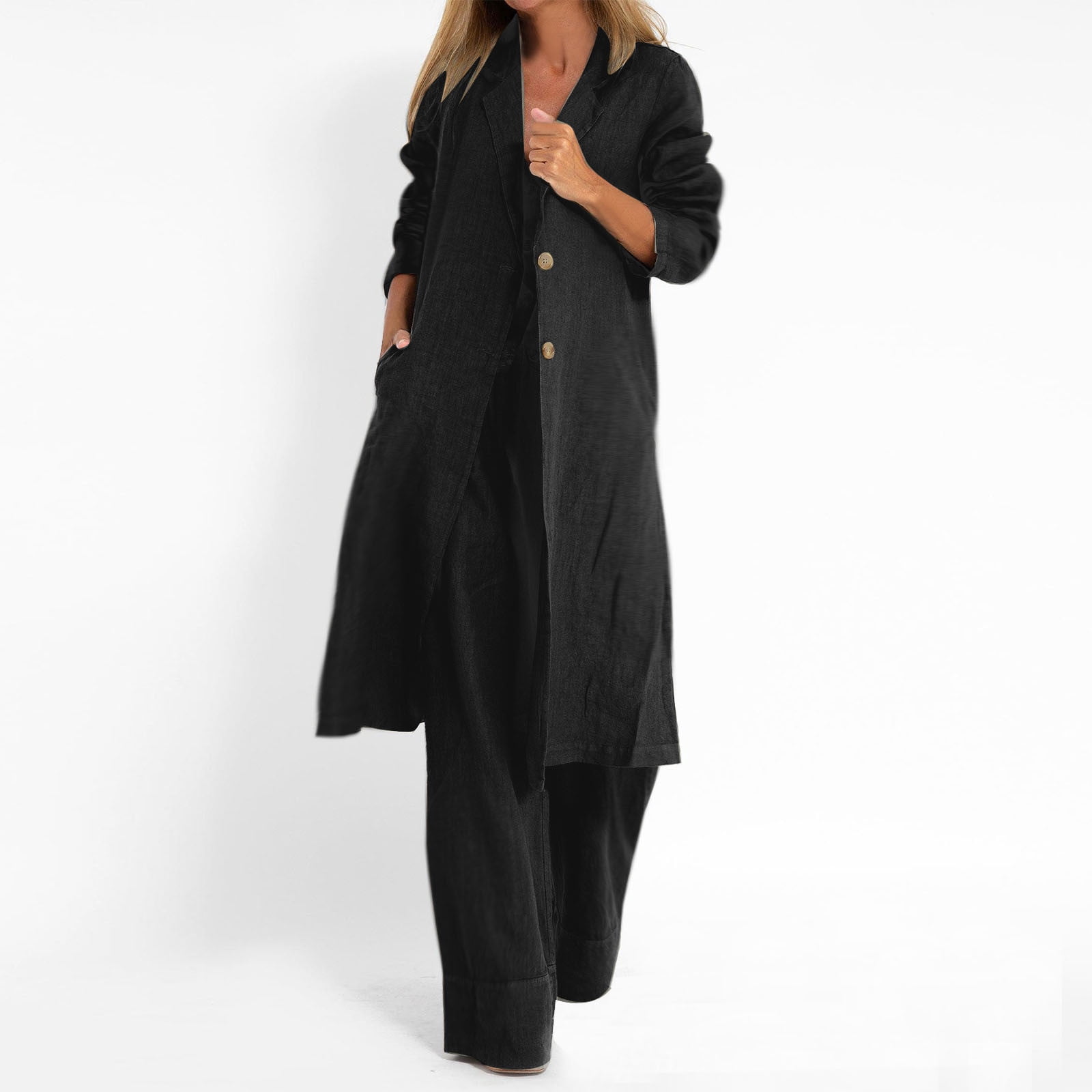 collared duster coat