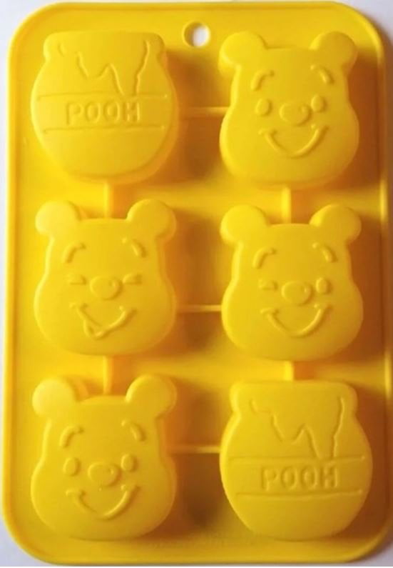 Disney Winnie the Pooh Petite Silicone Soap mold  Ice mold Cake Mold 