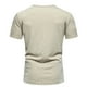 thumbnail image 4 of pstuiky camisetas de hombre, Camiseta de manga corta con cuello en V y estampado liso para hombre ropa de hombre s, 4 of 8