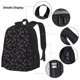 thumbnail image 3 of Easygdp Cool Skull Love Mochila para Niños y Niñas con Set de Caja de Almuerzo y Estuche para Lápices 3 en 1, Mochila Escolar Estampada para Adolescentes, 3 of 7