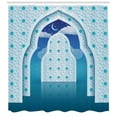 thumbnail image 3 of Ambesonne Moroccan Shower Curtain, Signs at Night, 69"Wx84"L, Navy Blue, 3 of 3