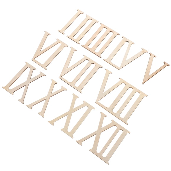 NUOLUX 2 Sets Cottage Decor Beige Number Craft Signs for Friends and Family