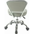 thumbnail image 5 of MAYAKOBA Dayton Rolling Stool with Backrest – Storm Gray Pneumatic Seat, Adjustable Height 13"-15", Ergonomic Design for Home Office, Garage, Gardening, Lab, School, Mechanic Tasks, 5 of 8