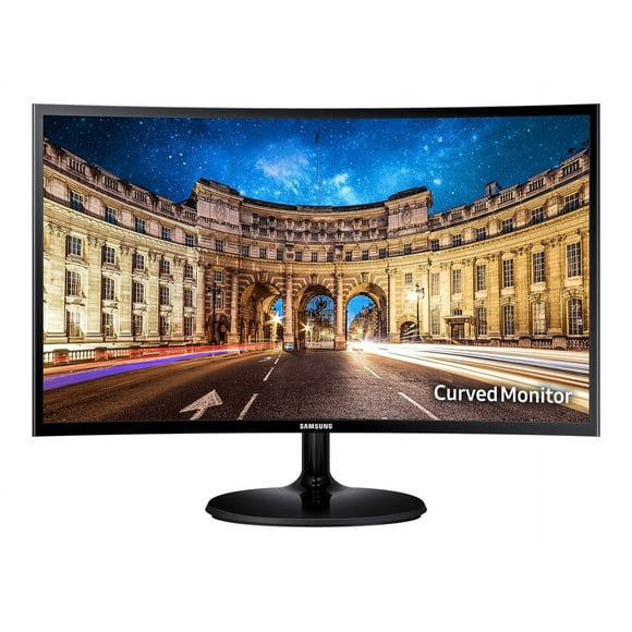 Samsung C24F390FHN - CF390 Series - LED monitor - curved - 24" (23.5" viewable) - 1920 x 1080 Full HD (1080p) @ 60 Hz - VA - 250 cd/m�� - 3000:1 - 4 ms - HDMI, VGA - high glossy black