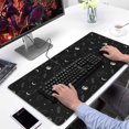 thumbnail image 2 of Long Mouse Pads for Desk,Black Night Sky Pattern Desk Mats on Top Of Desks, Desk Mouse Pad Extra Large with 3mm Non-Slip Base and Stitched Edge for Gaming,Office,Work,Home 31.5"x15.7", 2 of 6