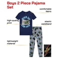 thumbnail image 2 of Quad Seven Boys Pajama Set Cozy Graphic Printed Short Sleeve Sleep Shirt and Pajama Pants 2 Piece, 2 of 7