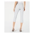 thumbnail image 2 of ALFANI Womens White Zippered Straight leg Pants Size: 14, 2 of 3