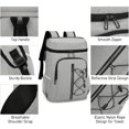 thumbnail image 4 of Insulated Cooler Backpack Comfortable Soft Cooler Bag Lightweight Camping Backpack, 4 of 9