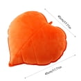 thumbnail image 3 of 3D Leaf Shaped Throw Pillows, 17.7x17.7in Plant Pillow Novelty Plush Cushion Backrest Pillow Home Decoration for Car, Bedroom, Sofa, Couch, Living Room, 3 of 7