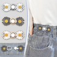 thumbnail image 2 of 1 botón de ajuste de cintura para mujer, falda, pantalón, clip de cintura ajustable, pasador de metal Ty, 2 of 4
