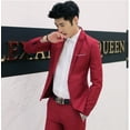thumbnail image 2 of Traje pequeño informal de moda para hombre. Traje ajustado para hombre. Fácil de usar. Estilo versátil. Diseño de moda., 2 of 4