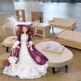 thumbnail image 3 of Mini Muñeca De Cerámica, Personas De Porcelana En Miniatura, Hermosas Extremidades Móviles De Estilo Victoriano, Mano De Obra Fina Exquisita Para Decoración De Casa De Muñecas, 3 of 7