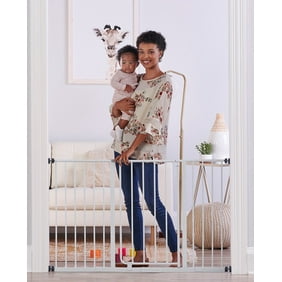 Zimtown Baby Safety Gate Door Metal Walk Thru Pet Dog Cat Fence
