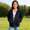 thumbnail image 2 of Teen Girls Boys Kids Hoodies Zip up Long Sleeve Hooded Sweatshirt Pullover with Pockets Trendy Clothing for Girls Boys, 2 of 6