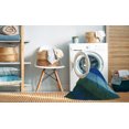 thumbnail image 2 of Ahgly Company Machine Washable Indoor Round Transitional Blueberry Blue Area Rugs, 6' Round, 2 of 7