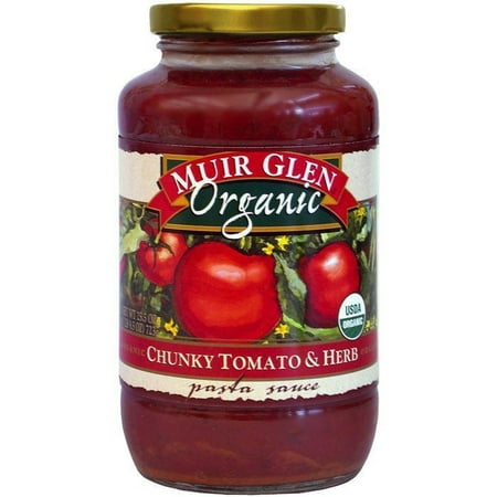 Muir Glen Organic Chunky Tomato & Herb Pasta Sauce 25.5 Oz (Pack of