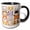 Black/White, variant on 3drose, Different Images of Cats, 11oz Two-tone Yellow Mug
